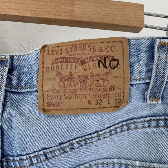 Vintage Levis 560 Jeans 32x30 Loose Fit Tapered 100% Cotton USA Rare Limited 90s - Picture 7 of 15